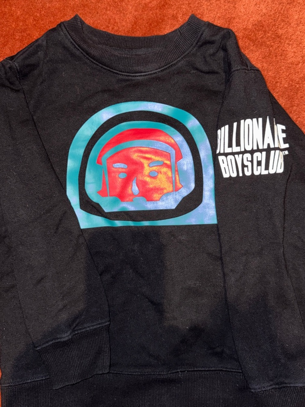 Billionaire Boys Club Black Sweatshirt with Colorful Astronaut Helmet